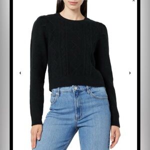 The Drop Women's Gloria Puff Sleeve Cable-Knit Sweater, NWT, 2x